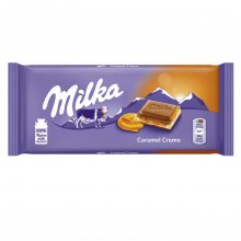 Milka σοκολάτα Caramel creme καραμέλα 100gr