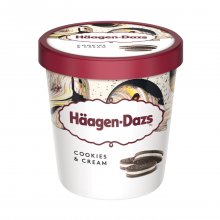 Haagen Dazs παγωτό Cookies and Cream βανίλια με μπισκότο