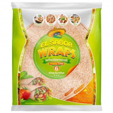 El Sabor Wraps τορτίγιες ολικής άλεσης